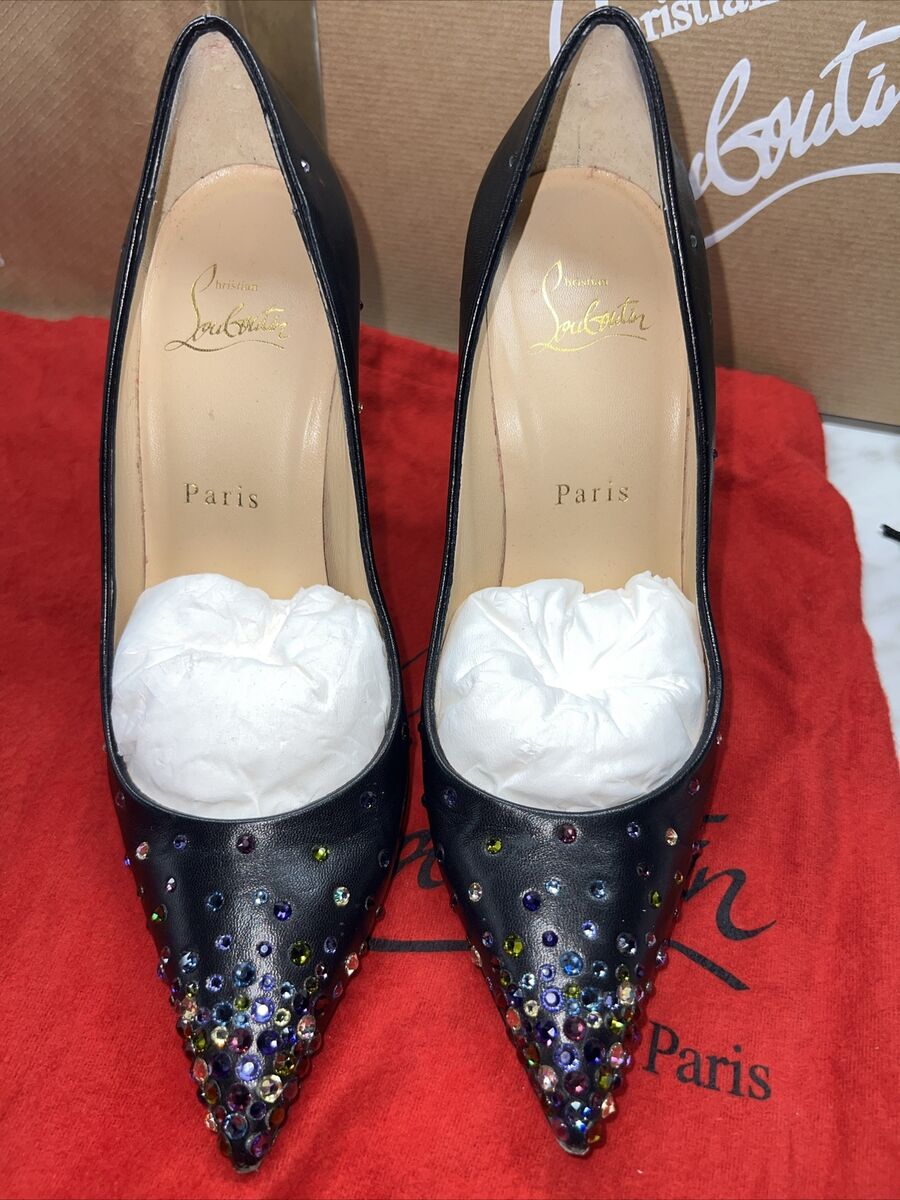 Christian Louboutin Degrastrass 100 Napa Shiny w Swarovski