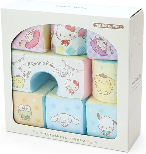 Sanrio Characters Baby Fabric Blocks Toy Rattle Newborn Gift Hello Kitty NEW - Picture 6 of 11