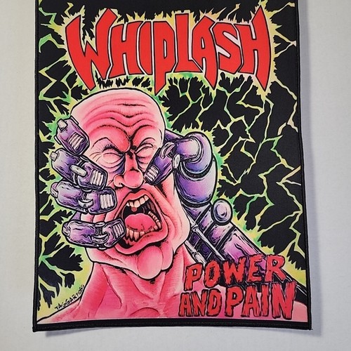 WHIPLASH Power And Pain BACK PATCH BIG Printed - Picture 5 of 6