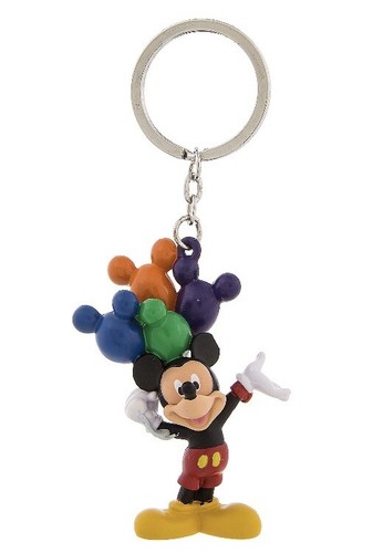 Disney Parks Store Mickey Mouse With Mickey Balloons Keychain NEW old Stock Tags - Picture 1 of 7