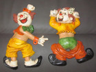 VINTAGE 70’s HOMCO 2 CLOWNS WALL PLAQUES HANGING WALL DECOR BABY NURSERY ROOM