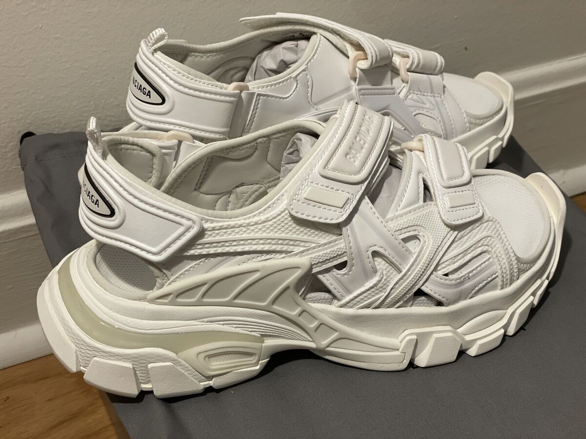 BALENCIAGA Track Sandals Strap White WMNS USA 7/Euro 37 $839 BALENCIAGA Track Sandals Strap White WMNS USA 7/Euro 37 $839
