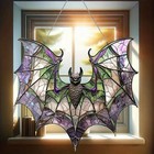 Halloween Fledermaus Gothic Acryl Fensterbehang Buntes Dekor Fensterbehang Gesch