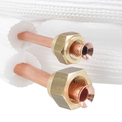Tubi rame coppia 1/4" + 3/8" / 1-25m isolati per climatizzatore condizionamento - Foto 8 di 9