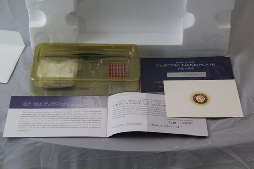 Franklin Mint 1939 Maybach Zeppelin 1:24 Limited Edition Maroon Special Event - Picture 14 of 18