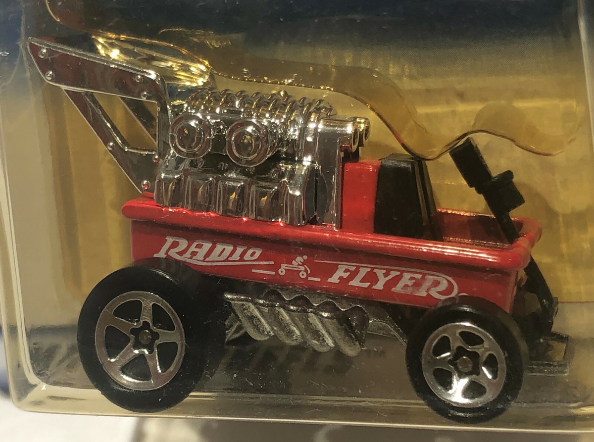 HOT WHEELS RADIO FLYER WAGON #827 Red w/ 5 Spoke Chrome Rims