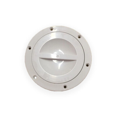 4'' Round Access Hatch Cover for RV Marine Boat - White - Valterra