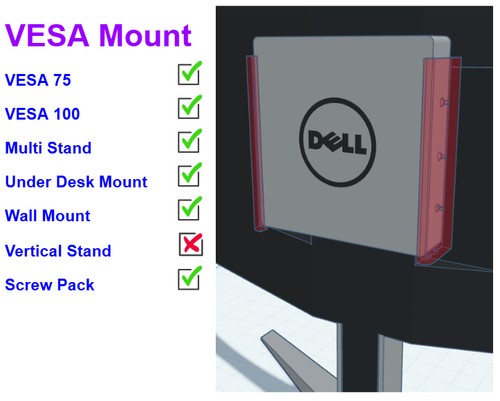 Dell OptiPlex 7040 Flexi X-Mount - Wall Mounting for OptiPlex 7040 - Picture 12 of 35
