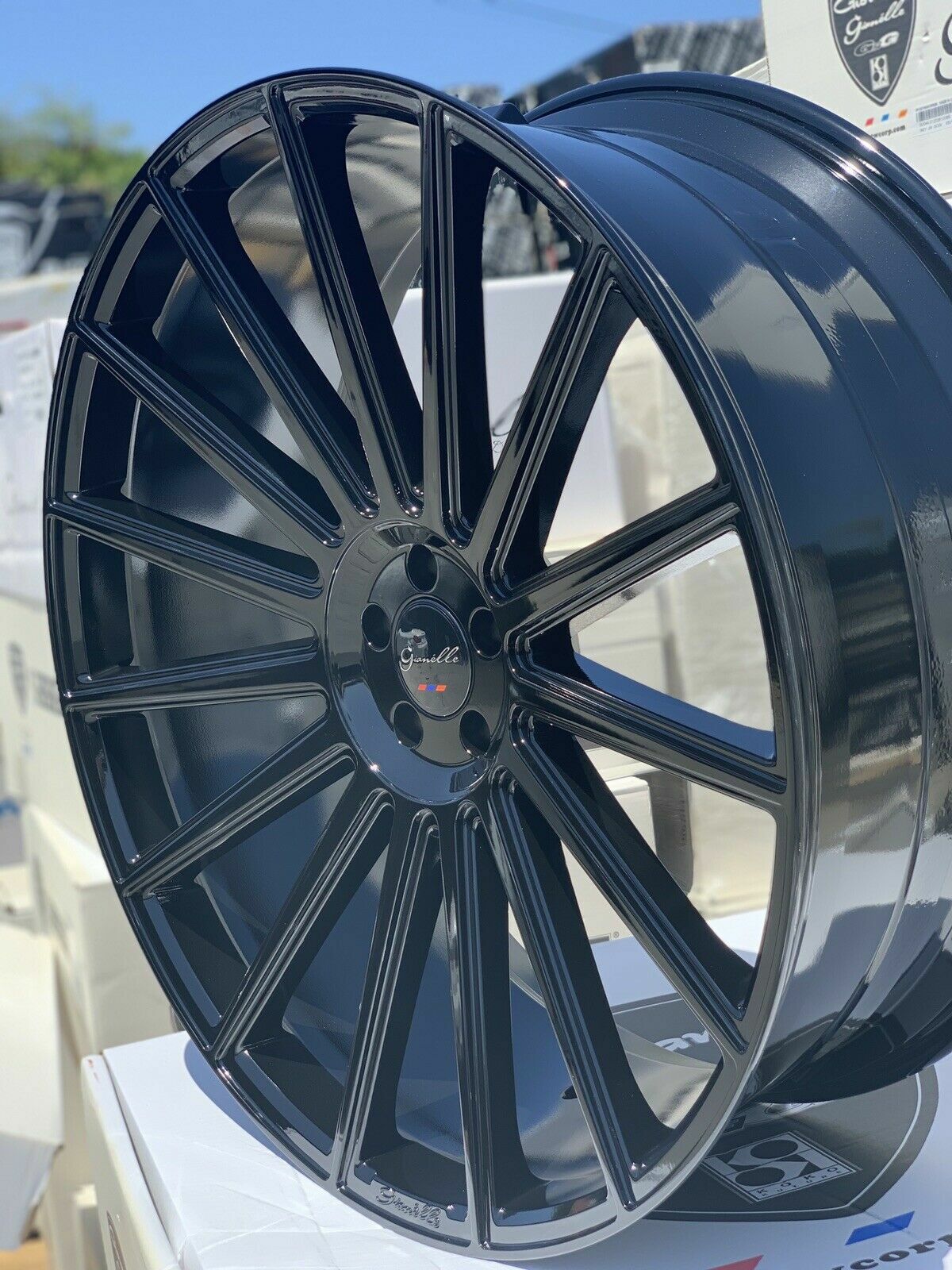 22'' Giovanna Verdi Gloss Black Tires fit Maserati Levante Flex Explorer Taurus