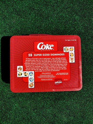 De colección Coca Cola 28 Super Size Dominoes 2004 Estuche de Metal Juguetes Sabada Artículo #705  - Imagen 6 de 10