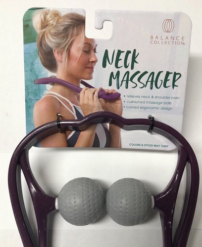 Masajeador de cuello con bola de goma portátil Balance Collection alivia el dolor muscular - Imagen 2 de 4
