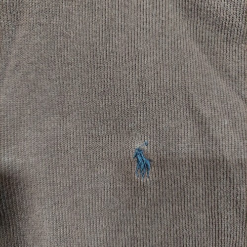 Polo Ralph Lauren Sweater Boys Youth Large 16/18 Brown Quarter Zip Pullover - Picture 2 of 6