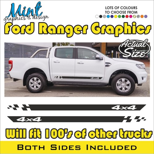 to fit FORD RANGER TRUCK 4x4 Side Stripes OFFROAD Decals Stickers Graphics 008 - Picture 1 of 4