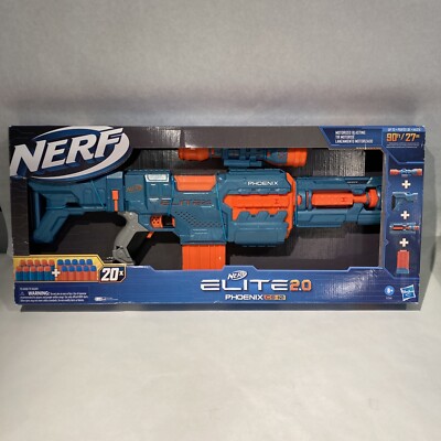 NEW Hasbro F2541 Nerf Elite 2.0 Phoenix CS-10 w/ 20-Darts 10-Dart