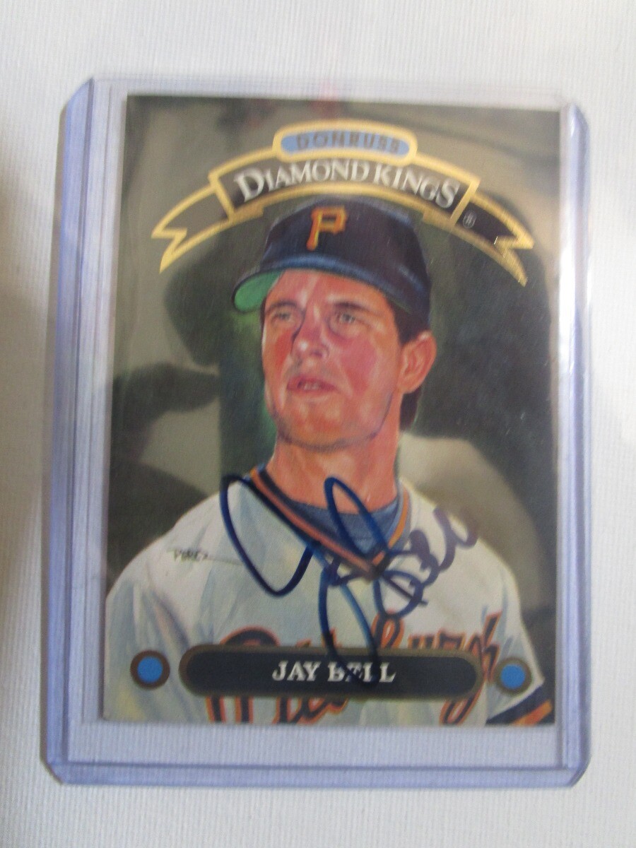 Signed Autographed 1991 Donruss Diamond Kings Jay Bell Pirates #DK-17