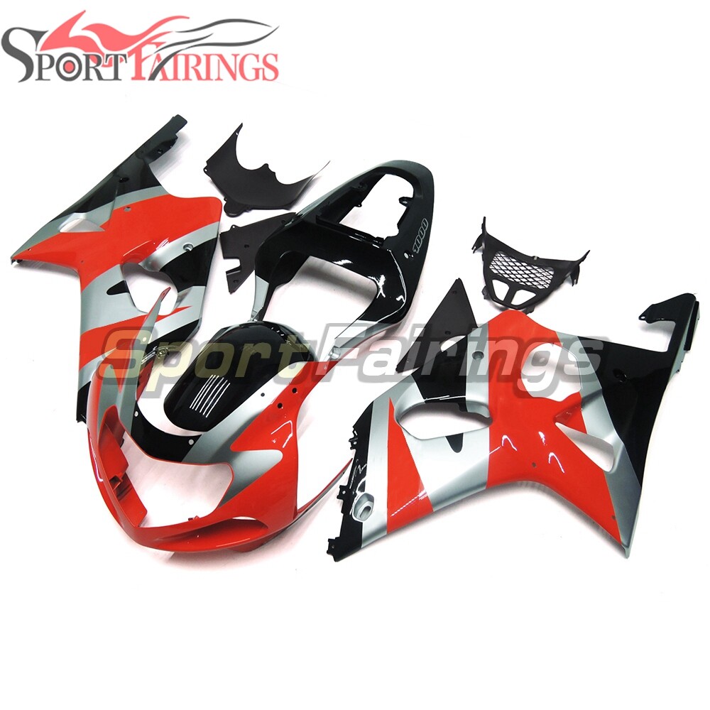 Red Black Grey Fairings for 2000 2001 2002 Suzuki GSXR1000 Bodywork ABS Plastic item image