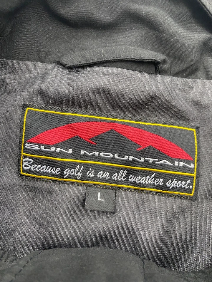 Chaqueta Sun Mountain Hombre Grande Negra Gore-Tex Softshell Cremallera Completa LSU Cortavientos Foto 4 de 4