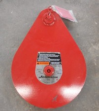 JOHNSON 15 TON ROLLING BLOCK, SB15S16BT, 16" PULLEY, 3/4-7/8" WIRELINE