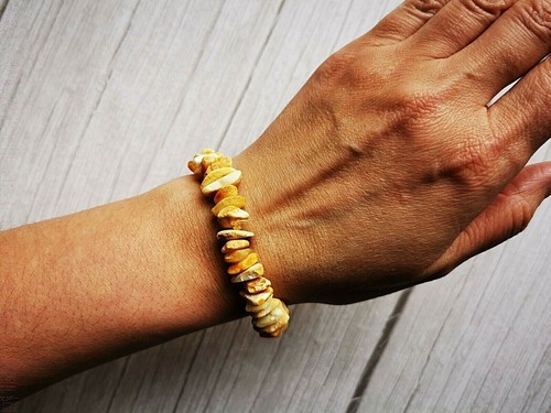 BEAUTIFUL BRACELET, RAW NATURAL BALTIC AMBER/TOFFEE COLOR/ADJUSTABLE SIZE - Imagen 2 de 7