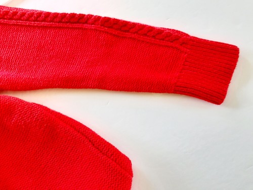 Crewcuts Girls Sweater Red Cable Knit Holiday Christmas Size 6-7 - Picture 12 of 12