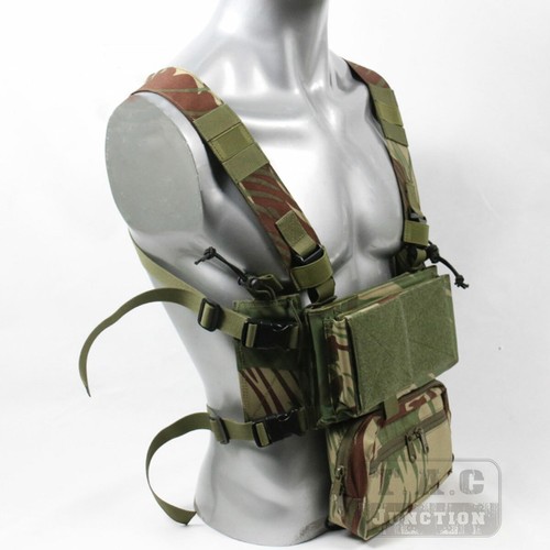 Rhodesian Brushstroke Camo Tactical Micro Fight MK3 MK4 Chest Rig Modular Vest - Picture 3 of 6