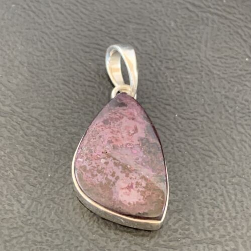 Purple Stone Southwestern Navajo Sterling Silver Pendant 1.25" 10938 - Picture 6 of 12