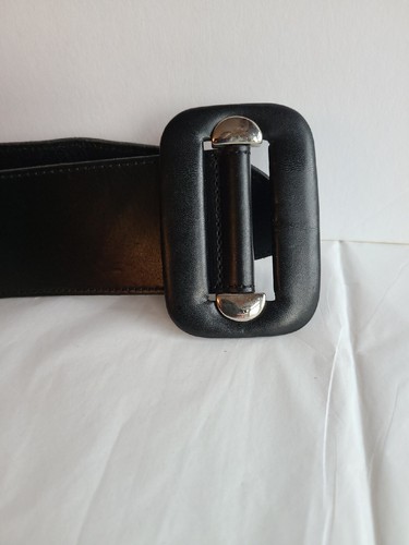 THEORY schwarzer breiter Ledergürtel Gr. P - Bild 4 von 10