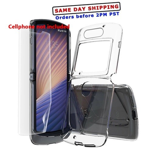 Passend für Motorola razr 5G 2020 bruchsichere weiche Displayschutzfolie Hart PC Cover Hülle - Bild 1 von 3