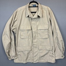 Propper Tactical Shirt Mens Medium Heavy Duty Workwear BDU Tan Ripstop Outdoor