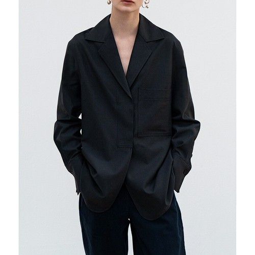 white suit collar shirt female loose long sleeve shirt - Foto 4 di 26