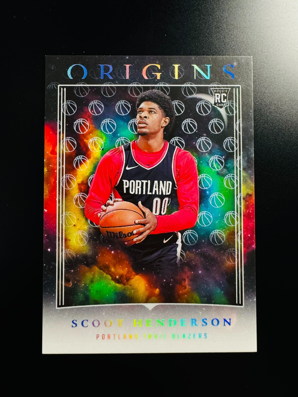 Scoot Henderson 2023-24 Panini Origins Base Basketballs Parallel RC #17 Blazers