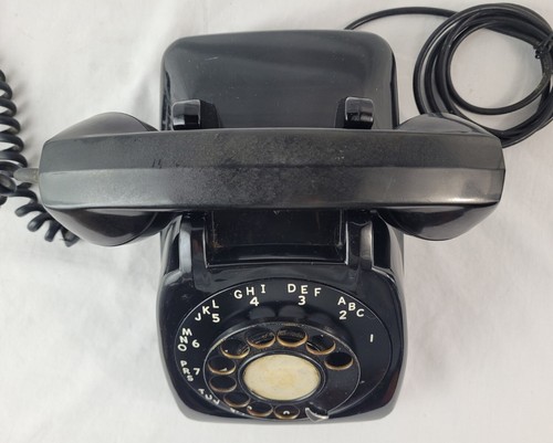 Vintage Automatic Electric Rotary Desk Phone - Black - Parts/Repair - Picture 10 of 12