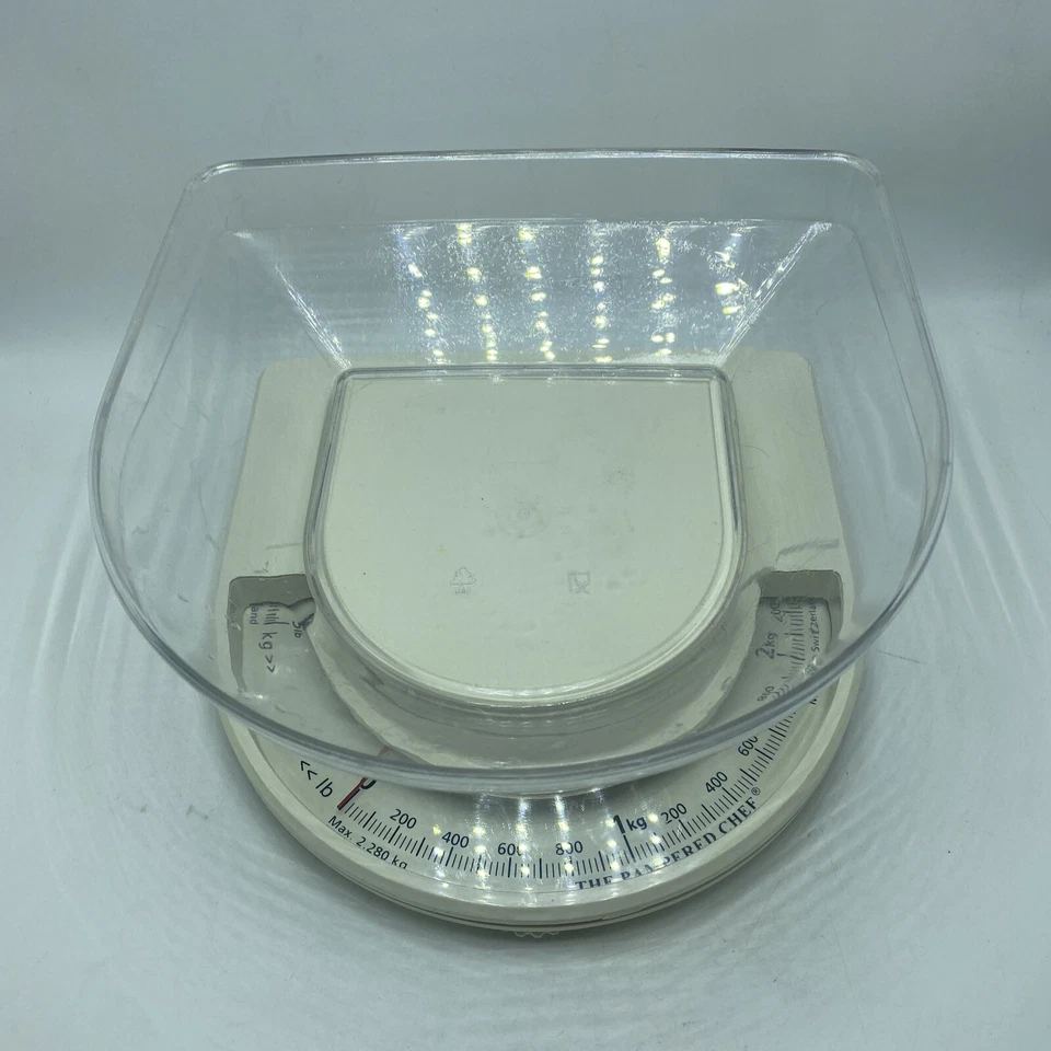 The Pampered Chef Slimline Food Scale Kitchen Tool Up To 5 lbs. 1994 Vintage Foto 2 de 4