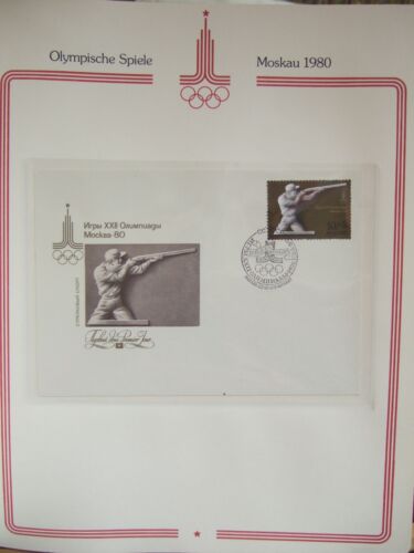 RARE 1980 Moscow Olympics First Day Cover FDC Collection in beautiful binder! - Picture 15 of 24