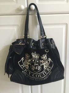 Juicy Couture Born In The Glamorous Usa Brown Velour And Black Image Is Loading Juicy Couture Born In The Glamorous Usa Brown