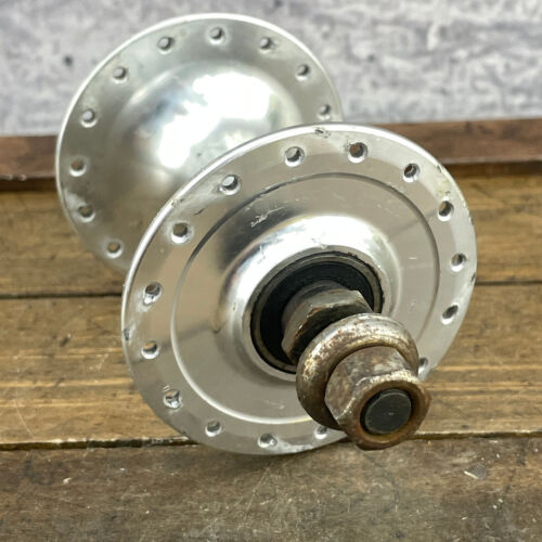Vintage Bianchi Track Front Hub High Flange 32 Hole Nutted 32h Nutted Track - Picture 7 of 9