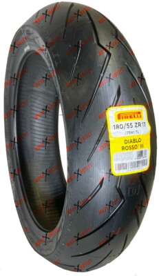 Pirelli Diablo Rosso III 180/55ZR17 Rear Tire Motorcycle 180