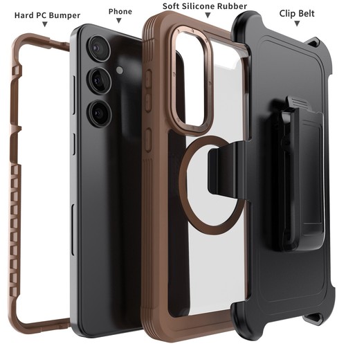 Funda magnética de alta resistencia para Samsung S24 FE S24+ S24 Ultra 5G/clip para cinturón - Imagen 42 de 43