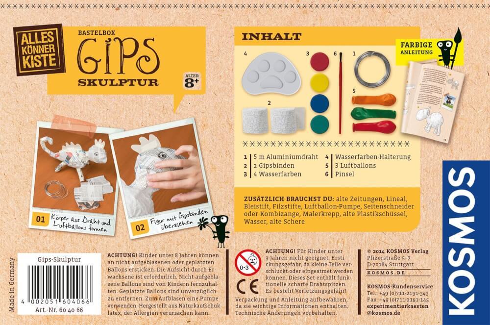 Thumbnail - Kosmos Bastelbox Gips-skulptur