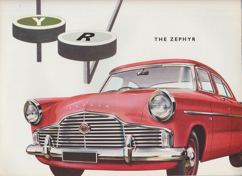 Ford Consul Zephyr Zodiac 1959 folleto de ventas Inglaterra - Imagen 5 de 6