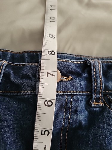 Wonder Nation Adjustable Waist Cuffed Girl's Denim Shorts - Picture 13 of 14