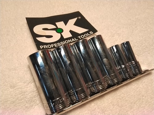 S-K 6pc 3/8" DRIVE SAE DEEP SOCKET SET SPLINE - Picture 7 of 7