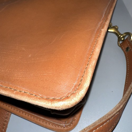 Stunning Jack Georges Brown Leather Messenger Briefcase Double Handle 16.5” Wide - Picture 12 of 13