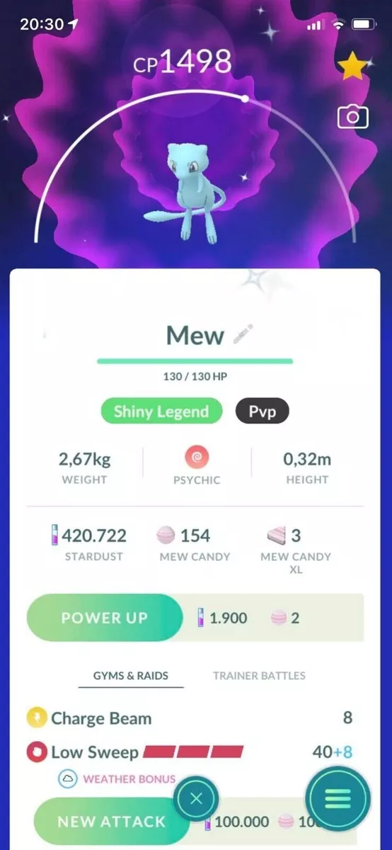 SHINY MEW POGO | Pokémon Go to Home Transfer | Authentic (Custom O.T)