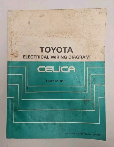 1987 Toyota Celica Factory Original Electrical Wiring Diagram Service Manual
