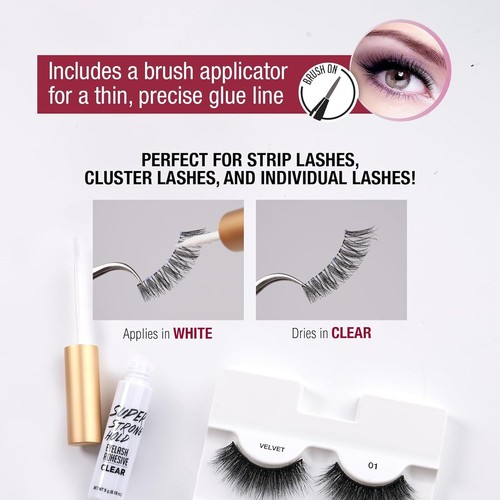 I Envy Eyelash Glue - Super Strong Hold, Clear, Waterproof 5g Formula - Picture 5 of 11