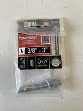 Cobra Parawedge Concrete Anchor w/ Nuts & Washers 3/8" x 3" 496NS