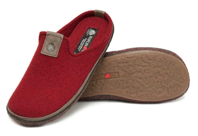 haflinger red slippers