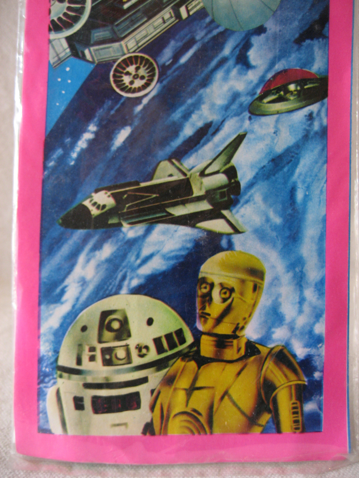 Vintage Japanese R2-D2 C-3PO Lupin III UFO kite Japan Star Wars space shuttle !!