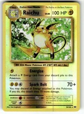 Pokémon TCG Pokémon Raichu Raichu Holo Rare Reverse Holo NM